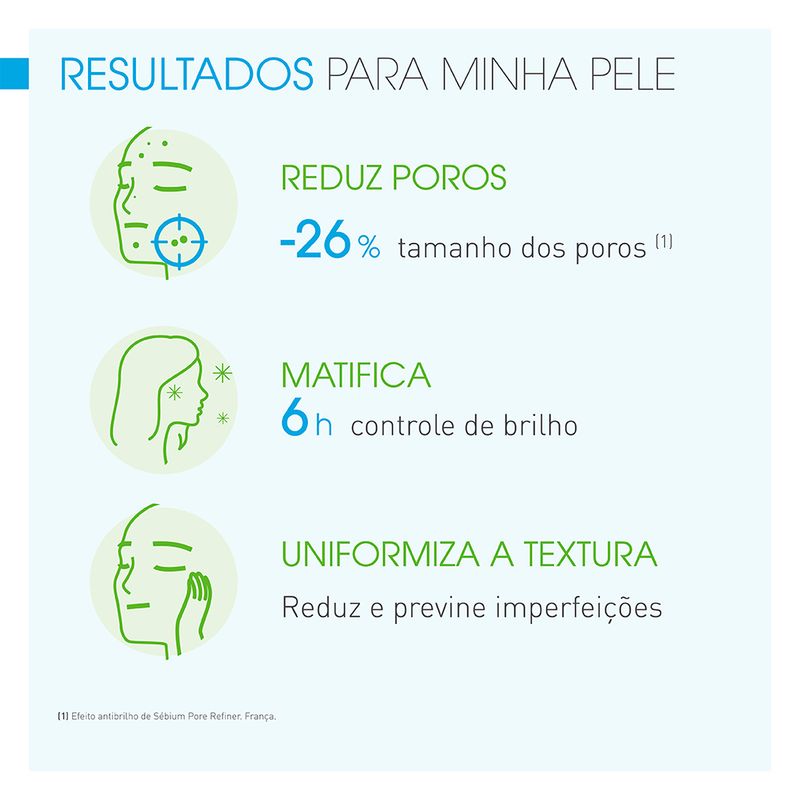 Serum-Facial-Redutor-de-Poros-Acido-Agarico-Bioderma-Sebium-Pore-Refiner-30-ml-Resultado