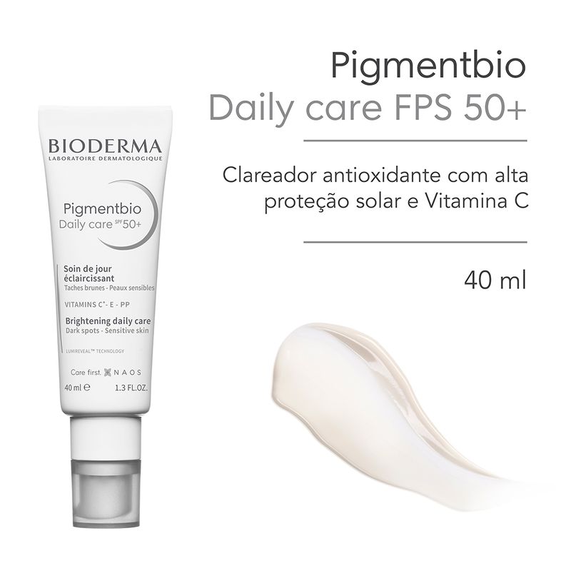 Gel-Creme-Clareador-Facial-Bioderma-Pigmentbio-Daily-Care-FPS-50--40-ml-Prateleira
