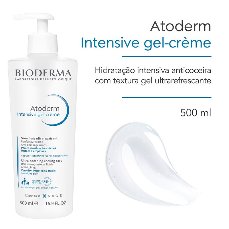 Gel-Creme-Hidratante-Corporal-Bioderma-Atoderm-Intensive-500-ml-Textura