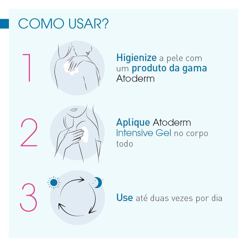 Gel-Creme-Hidratante-Corporal-Bioderma-Atoderm-Intensive-500-ml-Modo-de-Uso