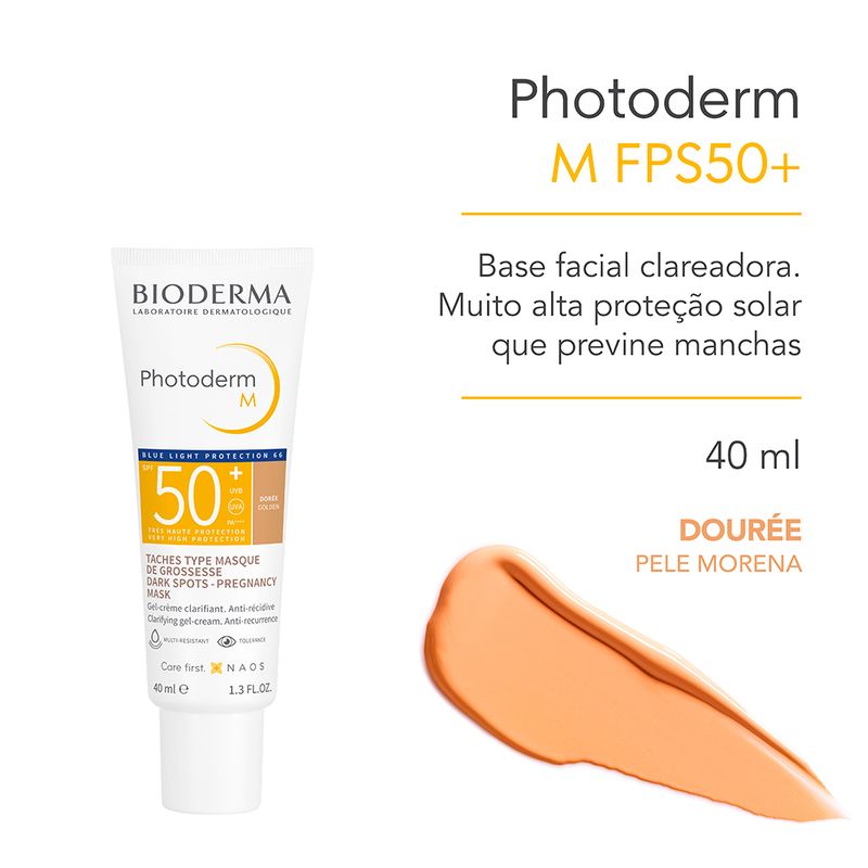 Protetor-Solar-Facial-Matte-FPS-50--Bioderma-Photoderm-M-Douree-40-ml-Textura
