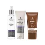Kit-Facial-Mantecorp---Protetor-Solar-Tom-4-Medio-Escuro-Fps-70-40-ml---Agua-Micelar-190-ml---Hidratante-50-ml-Vitrine