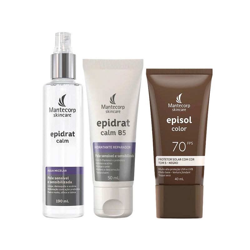Kit-Facial-Mantecorp---Protetor-Solar-Tom-5-Negro-Fps-70-40-ml---Agua-Micelar-190-ml---Hidratante-50-ml-Vitrine
