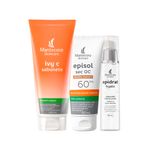 Kit-Facial-Mantecorp---Protetor-Solar-FPS-60-Medio-Escuro-60-ml---Sabonete-Liquido-200-ml---Gel-Hidratante-50-ml-Vitrine