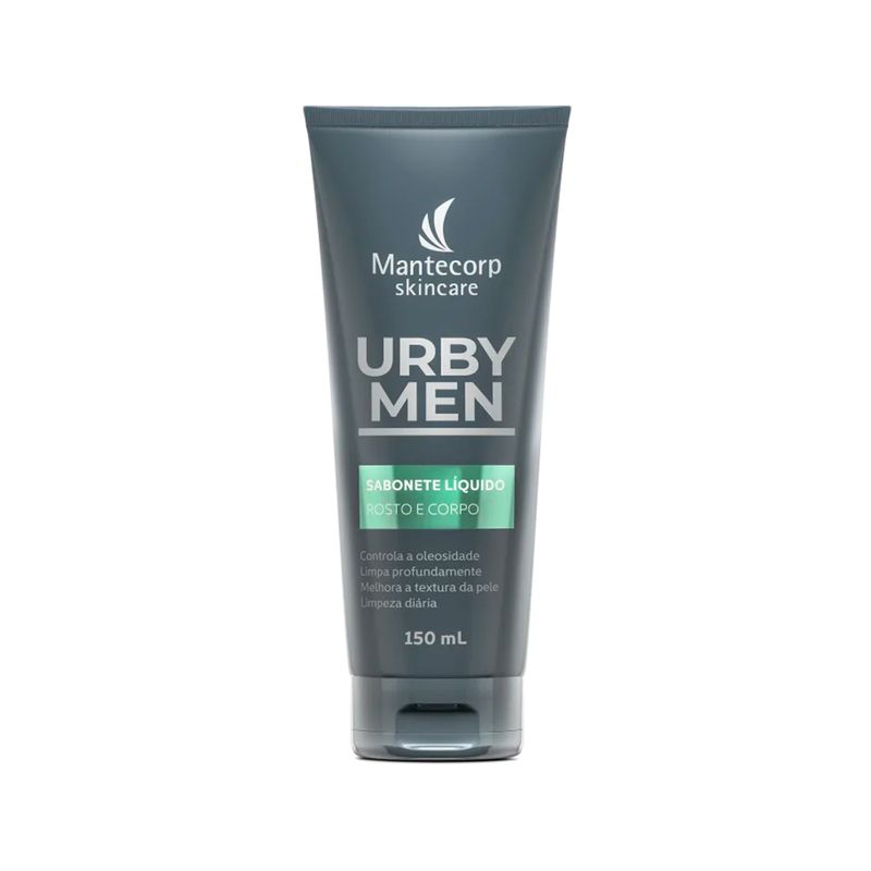 Kit-Facial-Masculino---Sabonete-Liquido-Corpo-e-Rosto-150-ml---Hidratante-60-ml-Frasco-Sabonete