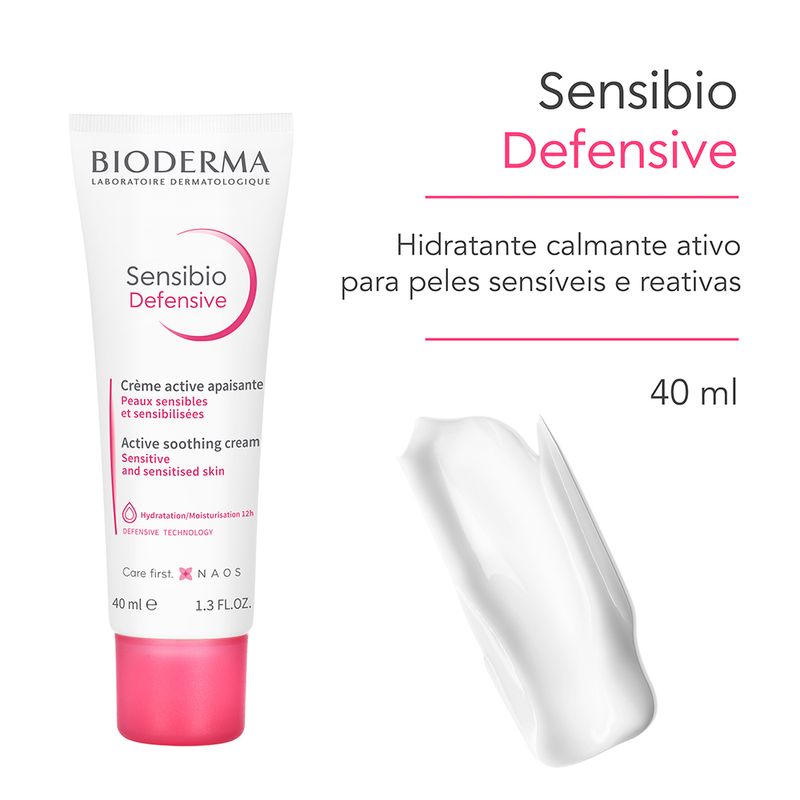 Creme-Facial-Hidratante-Bioderma-Sensibio-Defensive-40-ml-Textura