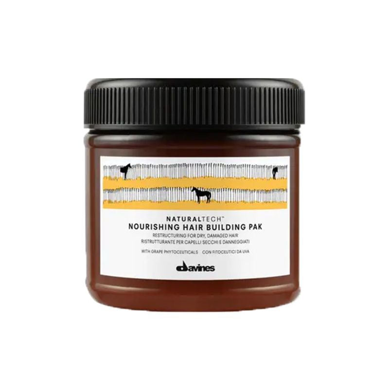 Kit-Davines-Natural-Tech-Nourishing---Shampoo-250-ml---Condicionador-250-ml---Mascara-Building-Pak-250-ml---Fluido-100-ml-Frasco-Mascara