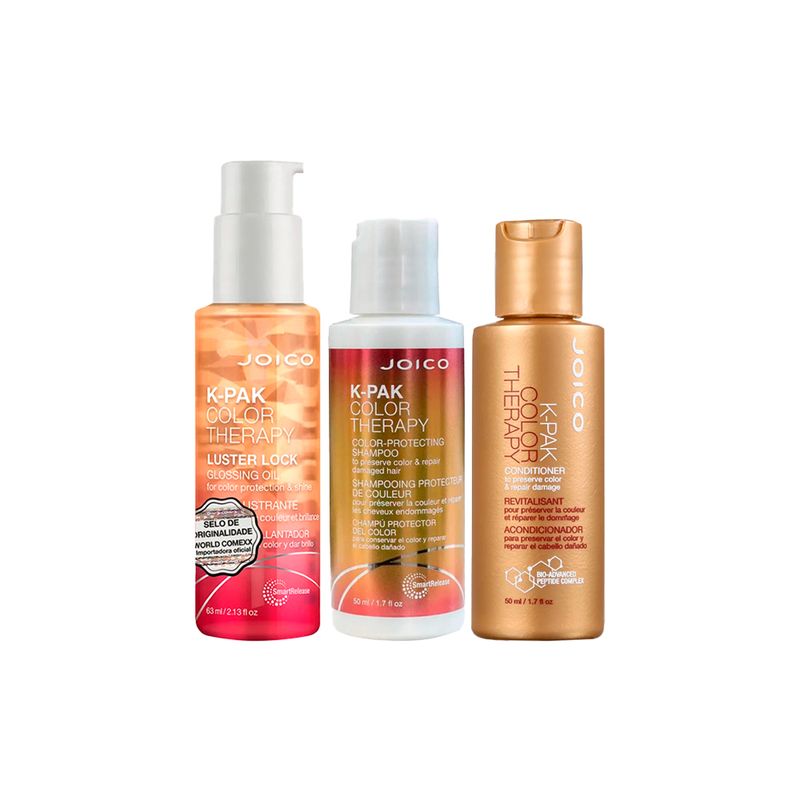 Kit-Joico-K-Pak---Shampoo--50-ml---Condicionador--50-ml---Oleo-Capilar--63-ml-Vitrine