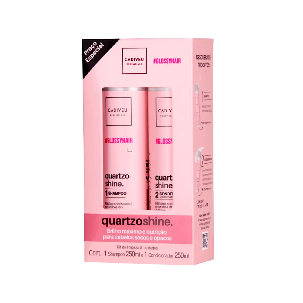 Cadiveu Essentials Quartzo Shine Radiant Hair Care Kit