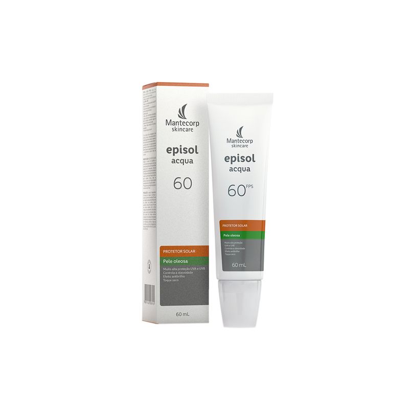 Proteror-Solar-Facial-Mantecorp-Episol-Acqua-FPS-60-60-ml-Caixa-e-Frasco