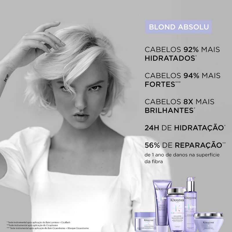 Kit-Kerastase-Blond-Absolu---Shampoo-Ultra-Violet-250-ml---Mascara-Ultra-Violet-200-ml--Serum-Cicaplasme-150-ml---Serum-Cicanuit-90-ml-Resultado