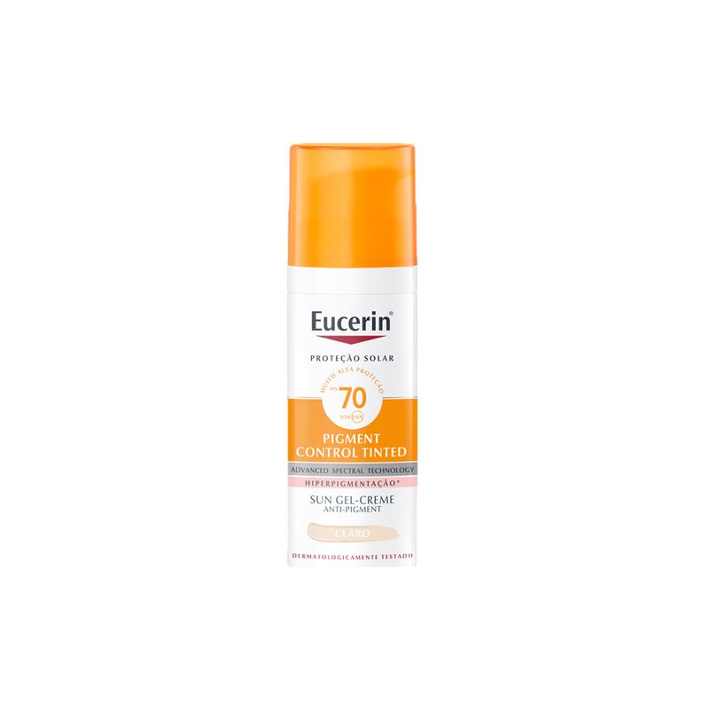 Protetor-Solar-Facial-Matte-Eucerin-Pigment-Control-Tinted-FPS-70-Clara-50-mlVitrine