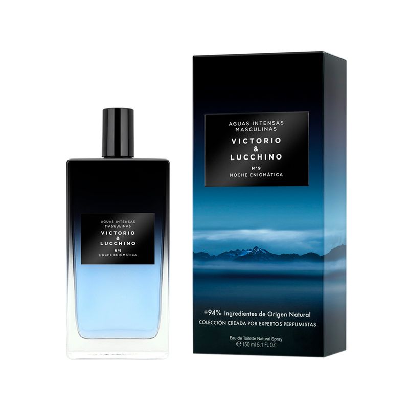 Perfume-Victorio---Lucchino-Aguas-Intensas-Nº-9-Noche-Enigmatica-Masculino-Eau-de-Toilette-150-ml-Caixa-e-Frasco