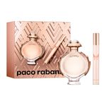 Kit-Perfume-Paco-Rabanne-Olympea-Eau-de-Parfum-Feminino-50-ml---Miniatura-10-ml-Vitrine