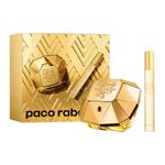 Kit-Perfume-Paco-Rabanne-Lady-Million-Eau-de-Parfum-Feminino-50-ml---Miniatura-10-ml-Vitrine