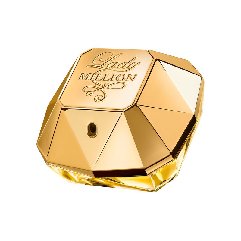 Kit-Perfume-Paco-Rabanne-Lady-Million-Eau-de-Parfum-Feminino-50-ml---Miniatura-10-ml-Frasco-Perfume