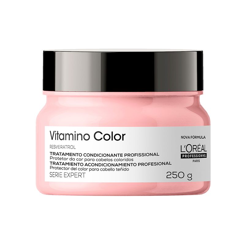 Kit-L’Oreal-Professionnel-Serie-Expert-Vitamino-Color---Shampoo-300-ml---Mascara-250-g---Oleo-Capilar-Absolut-Repair-90-ml-Frasco-Mascara