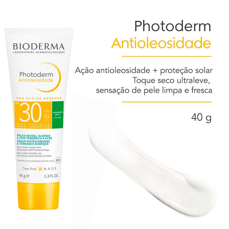 Protetor-Solar-Facial-Bioderma-Photoderm-Antioleosidade-FPS-30-40-g-Acao