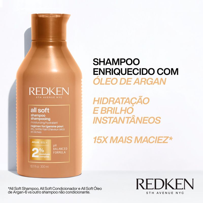 Kit-Redken-All-Soft---Leave-in-One-United-Banner-Shampoo