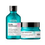 Kit-L-Oreal-Professionnel--Serie-Expert-Scalp-Advanced---Shampoo-300-ml---Mascara-de-Tratamento-2-em-1-250-ml-Vitrine