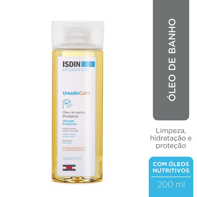 Oleo-de-Banho-Hidratante-Corporal-Isdin-Ureadin-Calm-Gel-200-ml-Descricao