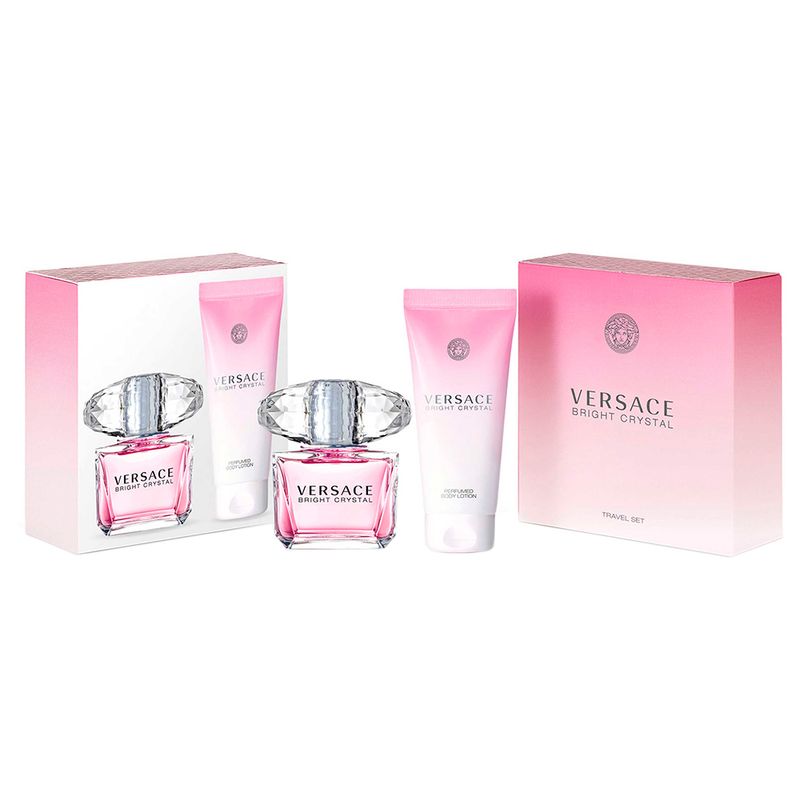 Kit-Pefume-Versace-Bright-Crystal-Feminino-Eau-de-Toilette-90-ml---Locao-Corporal-100-ml-Vitrine