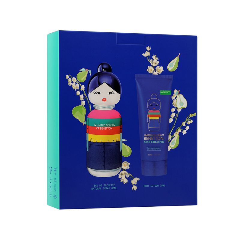 Kit-Perfume-Benetton-Sisterland-Blue-Feminino-Eau-de-Toilette-80-ml---Locao-Corporal-75-ml-Vitrine