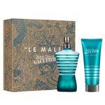 Kit-Perfume-Jean-Paul-Gaultier-Le-Male-Masculino-Eau-De-Toilette-75-ml---Gel-de-Banho-75-ml-Vitrine
