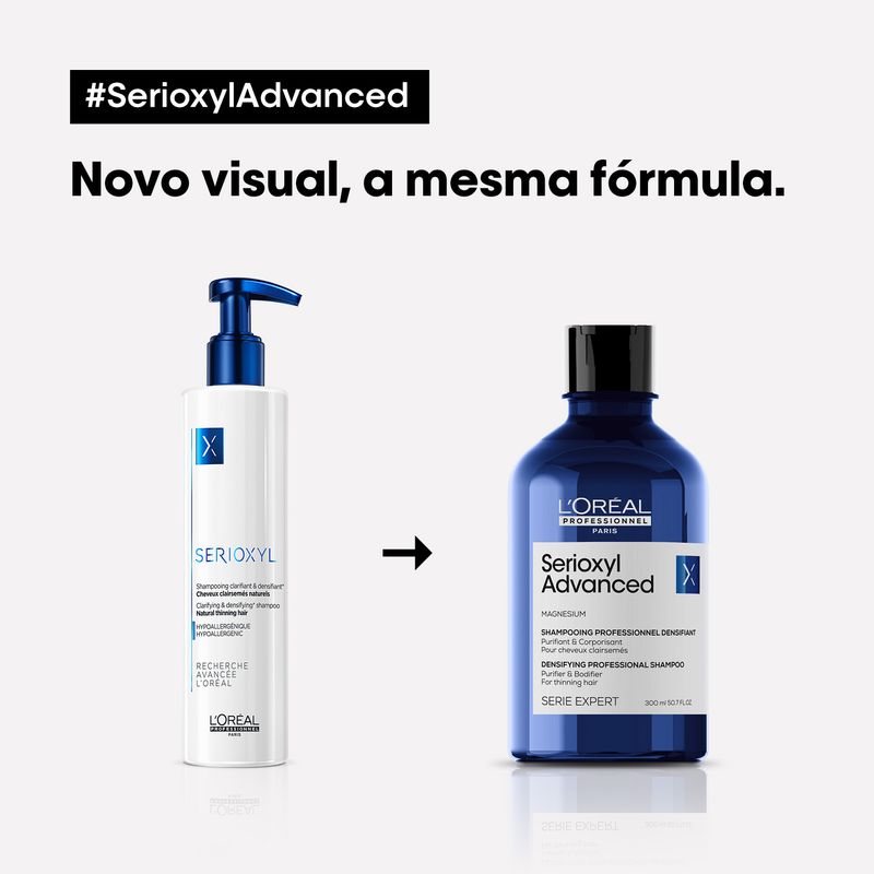 Shampoo-L-Oreal-Professionnel-Serie-Expert-Serioxyl-Advanced-300ml-Nova-Embalagem