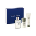 Kit-Perfume-Giorgio-Armani-Acqua-Di-Gio-Masculino-Eau-de-Toilette-100-ml---Desodorante-75-ml---Gel-de-Banho-75-ml-Vitrine