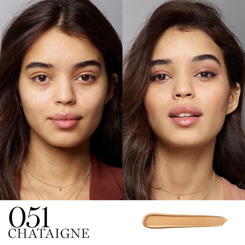 Corretivo-Liquido-Matte-Lancome-Teint-Idole-Ultra-Wear-All-Over-Bisque-420-13-ml-Antes-e-Depois