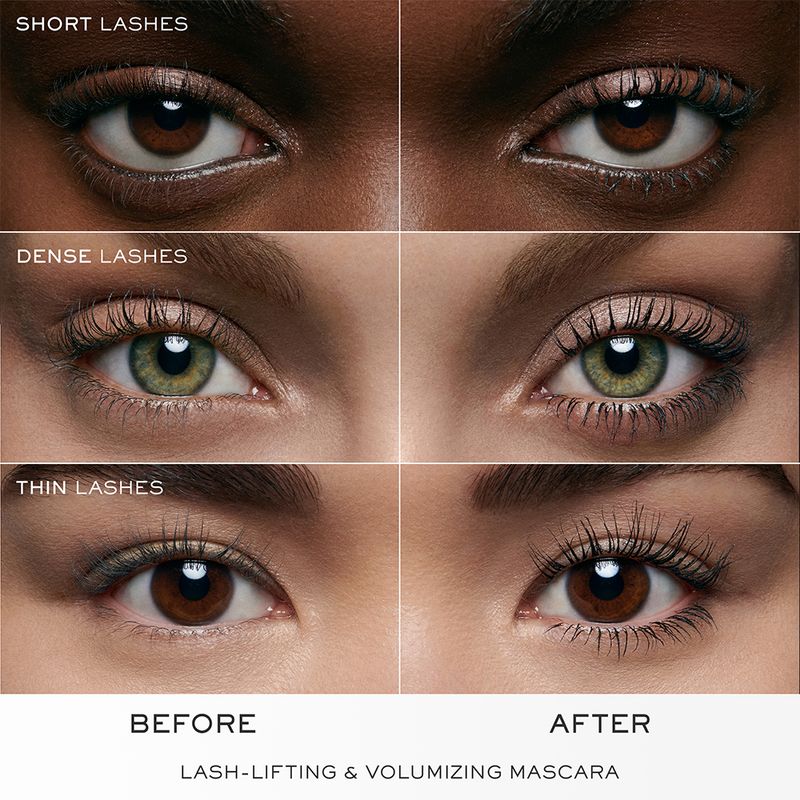 Mascara-para-Cilios-Volume-Curvado-Lancome-Lash-Idole-Waterproof-Gossy-Black-35-g-Antes-e-Depois-1