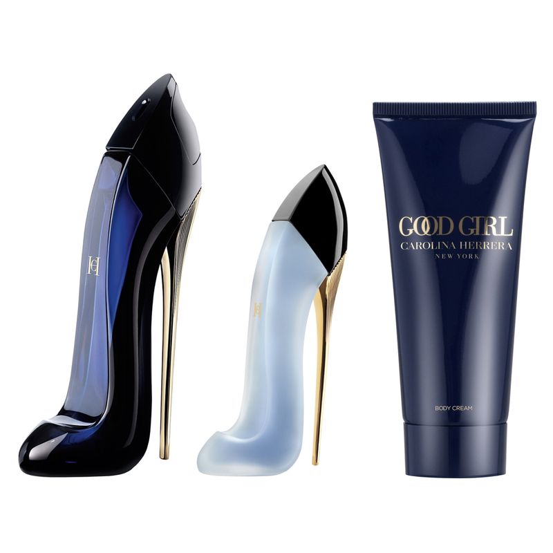 Kit-Perfume-Carolina-Herrera-Good-Girl-Feminino-Eau-de-Parfum-80-ml---Perfume-de-Cabelo-30-ml---Locao-Corporal-100-ml-Frasco