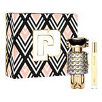 Kit-Perfume-Paco-Rabanne-Fame-Feminino-Eau-de-Parfum-80-ml---Miniatura-10-ml-Vitrine
