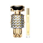Kit-Perfume-Paco-Rabanne-Fame-Feminino-Eau-de-Parfum-80-ml---Miniatura-10-ml-Frasco