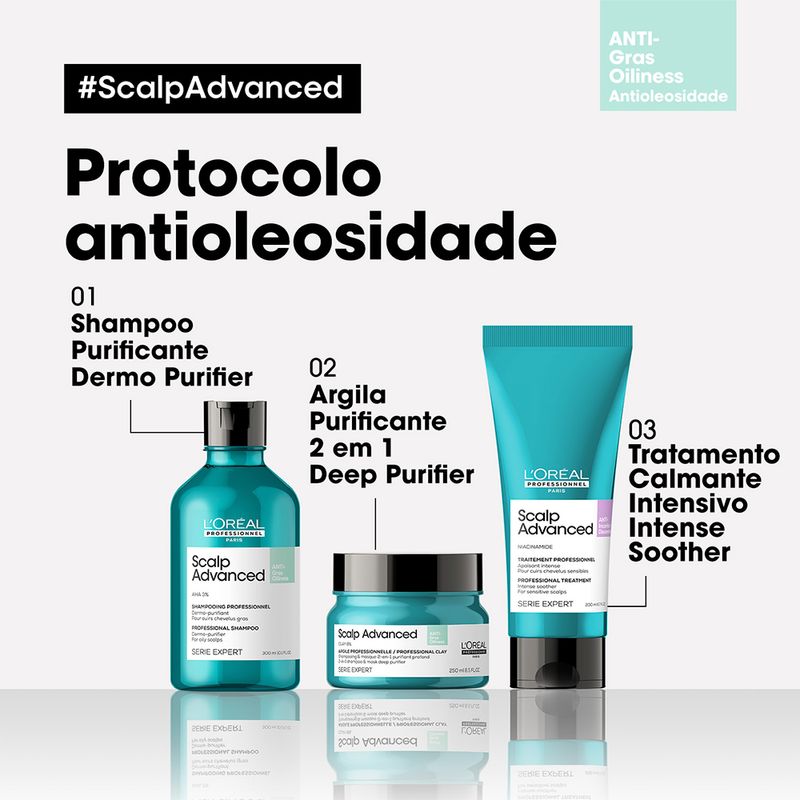 Shampoo-L-Oreal-Professionnel-Serie-Expert-Scalp-Advanced-Dermo-Purifier-300-ml-Passo-a-Passo