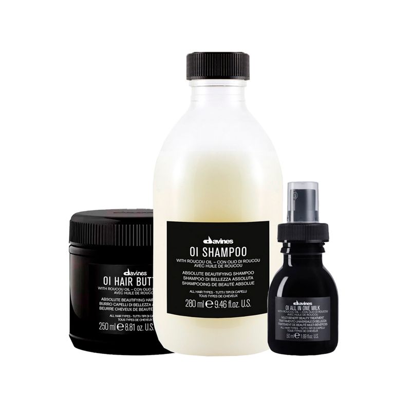 Kit-Davines-Oi---Shampoo-280-ml---Mascara-de-Nutricao-250-ml---Leave-in-50-ml-Vitrine