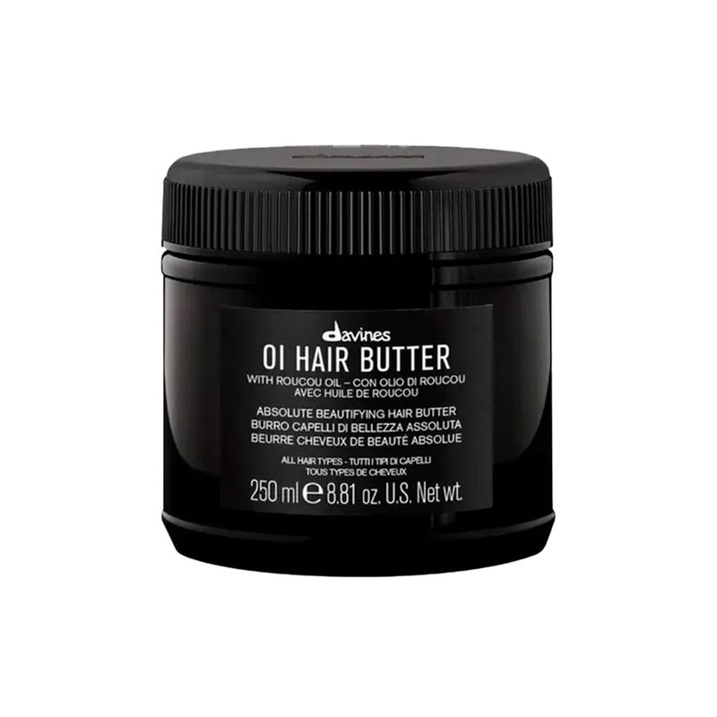 Kit-Davines-Oi---Shampoo-280-ml---Mascara-de-Nutricao-250-ml---Leave-in-50-ml-Frasco-Mascara