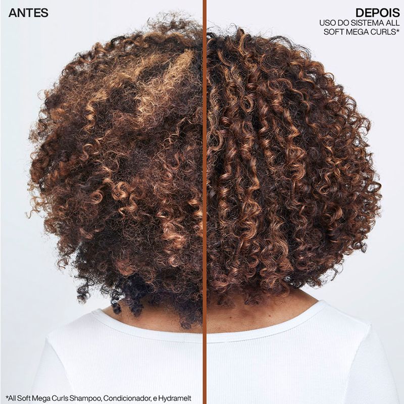 Leave-in-Redken-All-Soft-Mega-Curls-Hydramelt-150-ml-Antes-e-Depois