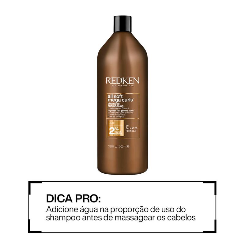 Shampoo-Redken-All-Soft-Mega-Curls-1000-ml-Dica