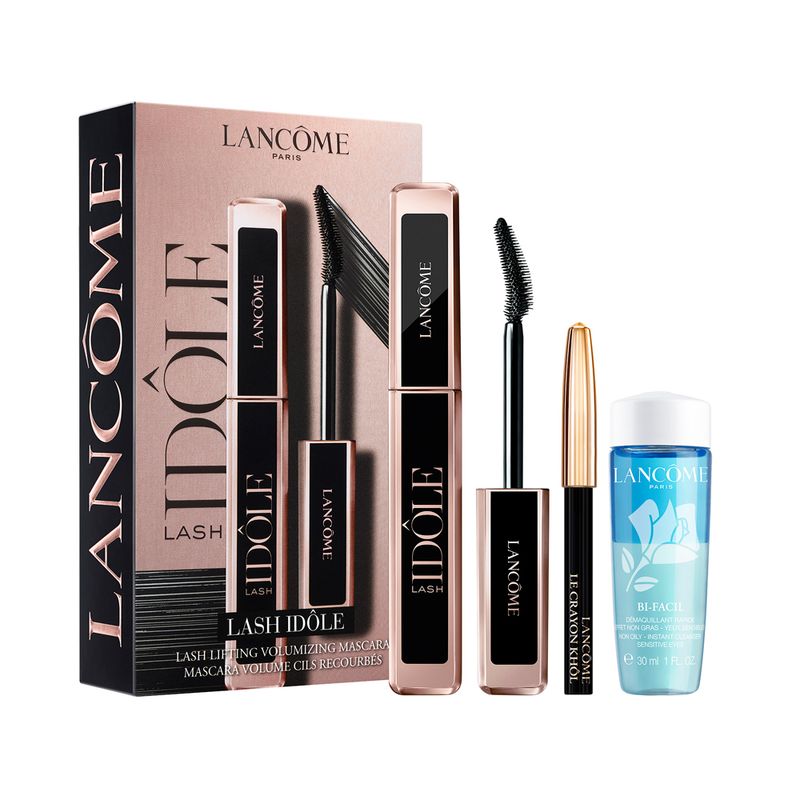 Kit-Lancome-Idole-Coffret---Mascara-para-Cilios---Lapis-de-Olho-Le-Cranyon-Khol---Demaquilante-Bi-Facil-30-ml-Vitrine