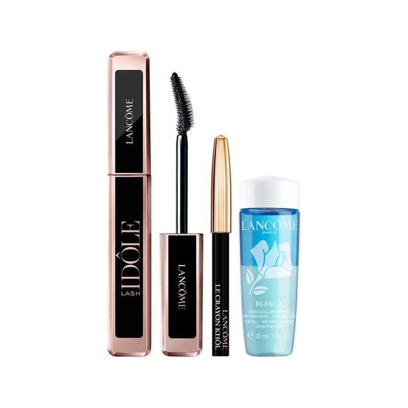 Kit-Lancome-Idole-Coffret---Mascara-para-Cilios---Lapis-de-Olho-Le-Cranyon-Khol---Demaquilante-Bi-Facil-30-ml-Produtos