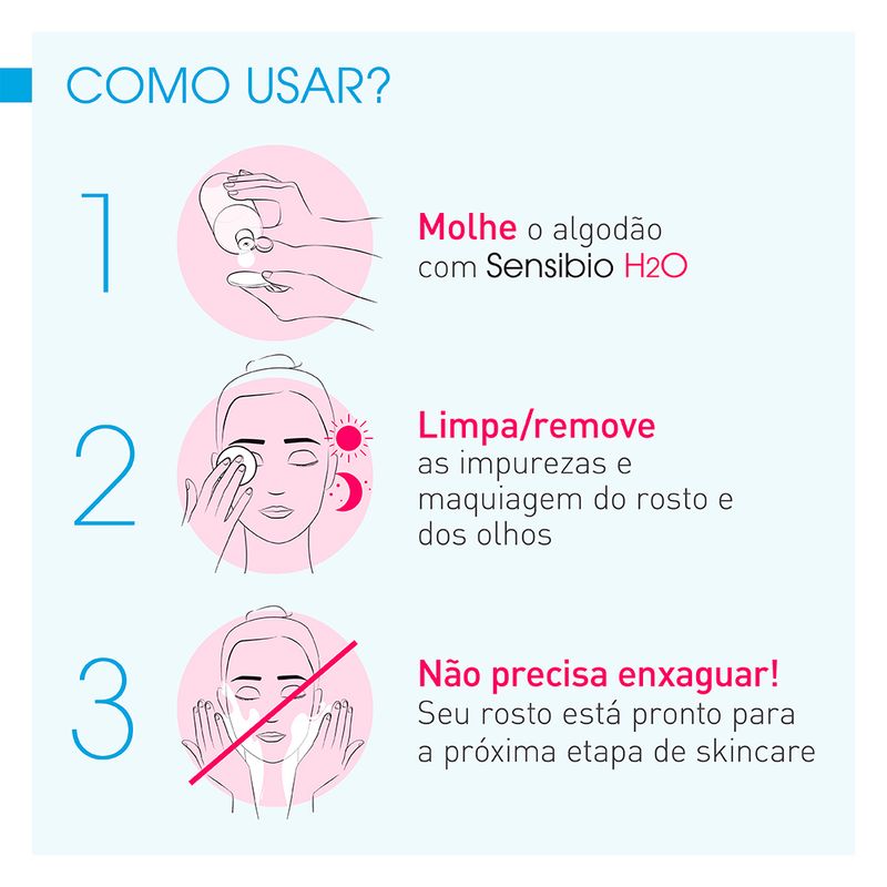 Agua-Micelar-Facial-de-Limpeza-Bioderma-Sensibio-H2O-500-ml-Como-Usar