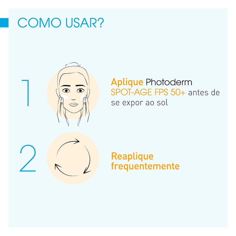 Protetor-Solar-Facial-Bioderma-Photoderm-Spot-Age50--40-ml-Como-Usar