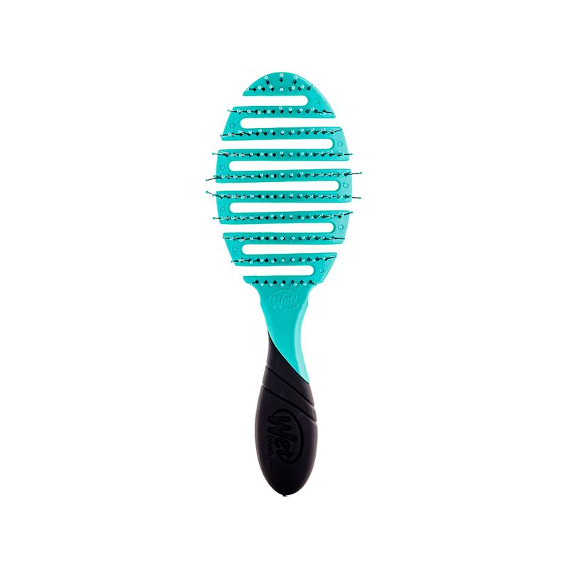 Escova-para-Secar-e-Desembaracar-WetBrush-Pro-Flex-Dry-Verde-e-Preta-Vitrine