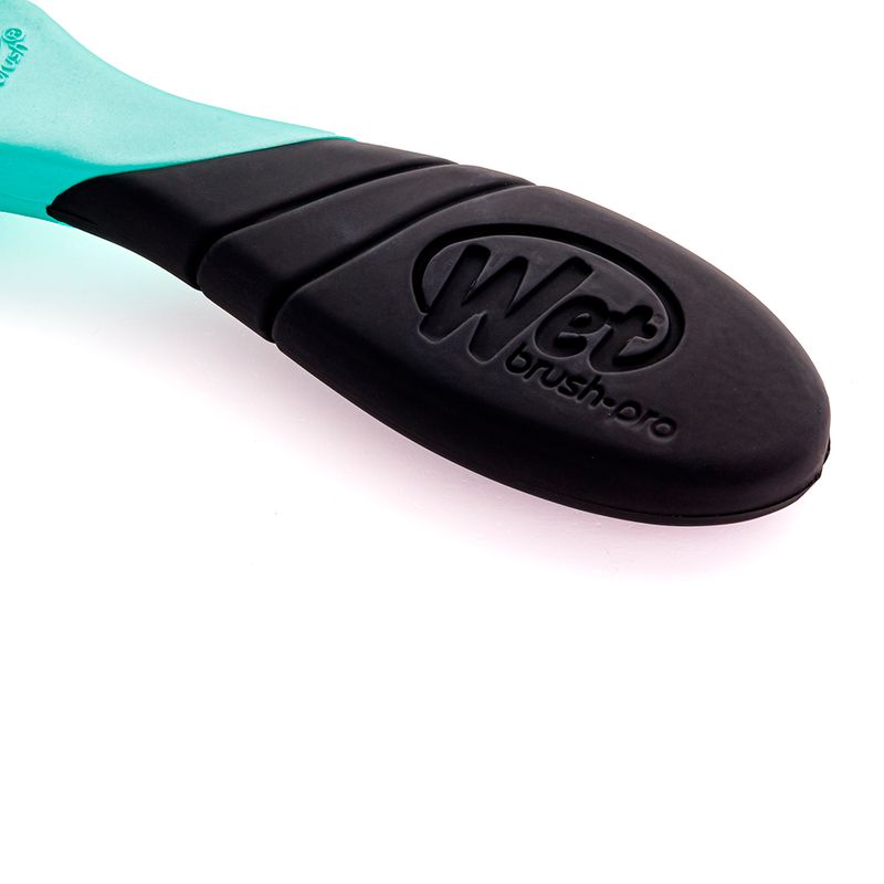Escova-para-Secar-e-Desembaracar-WetBrush-Pro-Flex-Dry-Verde-e-Preta-Detalhe-Cabo