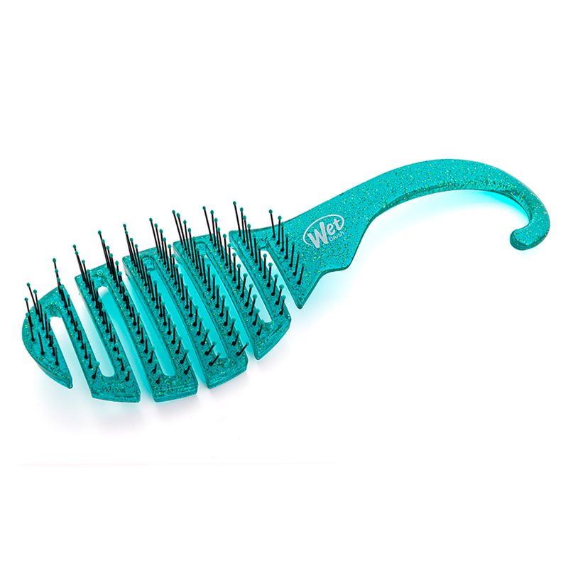 Escova-para-Secar-e-Desembaracar-WetBrush-Shower-Detangler-Verde-Glitter-Produto