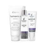 Kit-Facial-Mantecorp-Epidrat-–-Sabonete-de-Limpeza-Hydraporin-200-g---Agua-Micelar-190-ml----Creme-Hidratante-FPS-30-40-ml-Vitrine