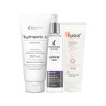 Kit-Facial-Mantecorp-Epidrat---Sabonete-de-Limpeza-Hydraporin-200-g---Agua-Micelar-190-ml---Creme-Hidratante-e-Antioxidante-FPS-30-60-g--Vitrine