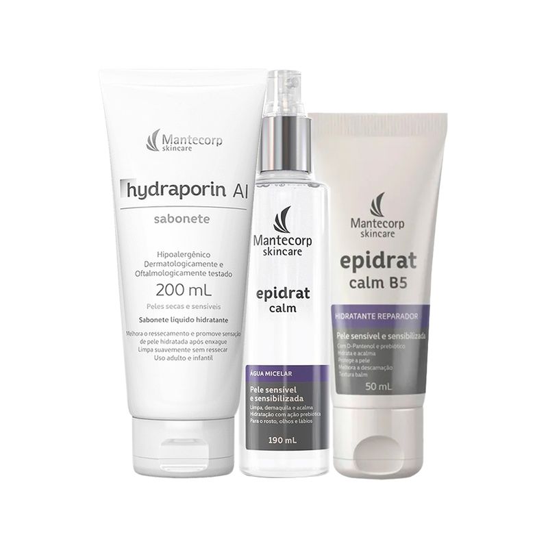 Kit-Facial-Mantecorp-Epidrat---Sabonete-de-Limpeza-Hydraporin-200-g----Agua-Micelar-190-ml----Hidratante-Reparador-B5-50-ml--Vitrine